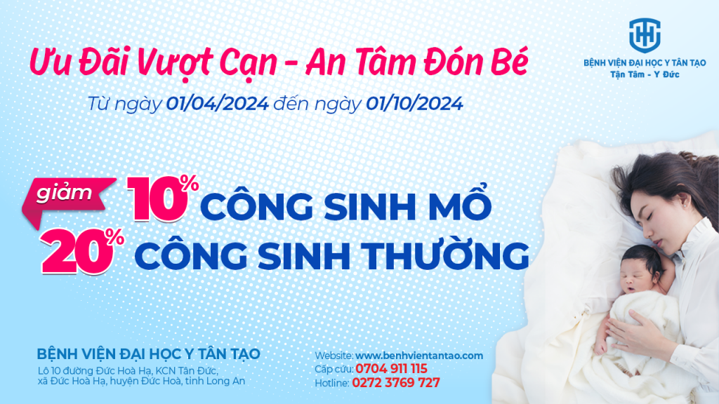 bệnh viện có khoa sản phụ huyện đức hòa - chương trình ưu đãi
